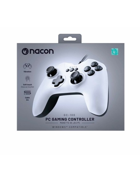 Manette de console de jeux vidéo Nacon PCGC-100WHITE       