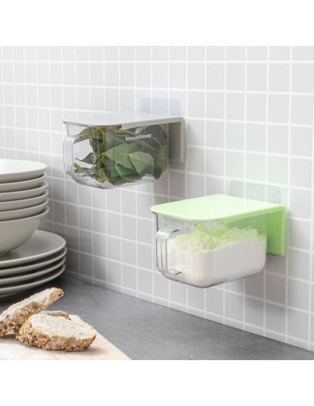 Récipients de Cuisine Adhésifs Amovibles Handstore InnovaGoods Pack de 2 unités