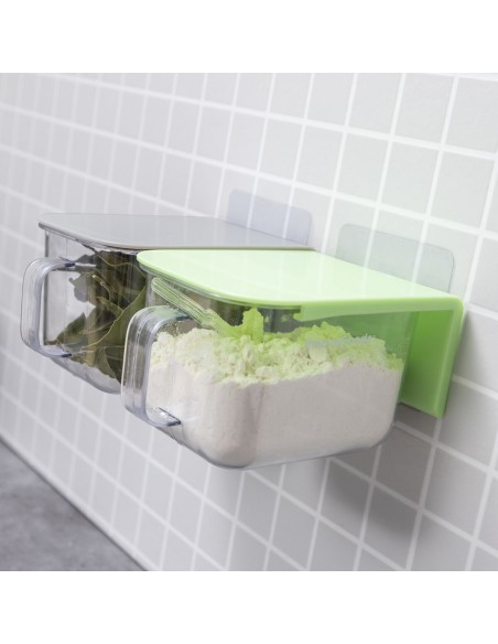 Récipients de Cuisine Adhésifs Amovibles Handstore InnovaGoods Pack de 2 unités