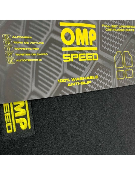 Tapis pour voitures OMP SPEED Universel Jaune