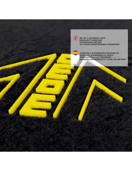 Tapis pour voitures MOMO Arrow Jaune PVC Universel