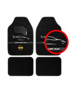 Tapis pour voitures MOMO MomlCM4A7BW Blanc/Noir Universel 2