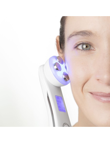 Masseur Facial avec Radiofréquence, Photothérapie et Électrostimulation Wace InnovaGoods