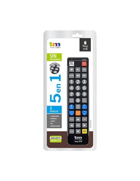 Télécommande TM Electron SAMSUNG, LG, PHILIPS, SONY, PANASONIC Noir