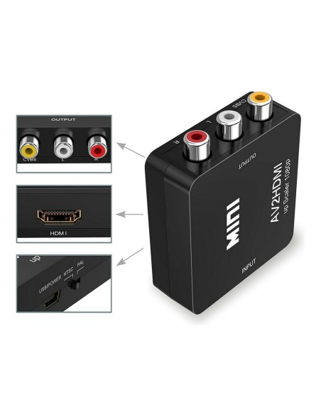Répéteur de signal HDMI - AV 3 x RCA