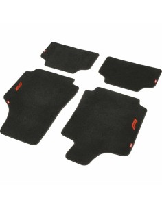 Set de tapis de voitures FORMULA 1 CM470 Noir/Rouge 4 uds