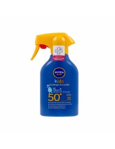Crème Solaire pour Enfants en Spray Nivea Sun Niños Protege Cuida Spf 50 270 ml