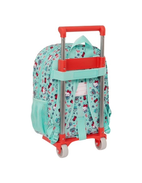 Cartable à roulettes Hello Kitty Sea lovers Turquoise 26 x 34 x 11 cm