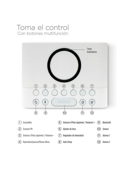 Radio-réveil KSIX   10W