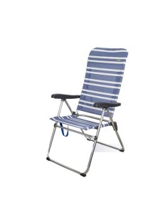 Chaise de Plage Aktive Mykonos 61 X 69 X 108 cm Bleu Aluminium Plage