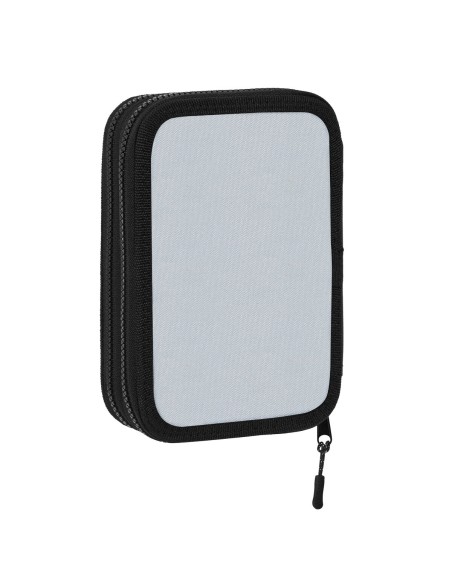 Plumier double F.C. Barcelona Gris (13.5 x 20.5 x 4.5 cm) (34 Pièces)