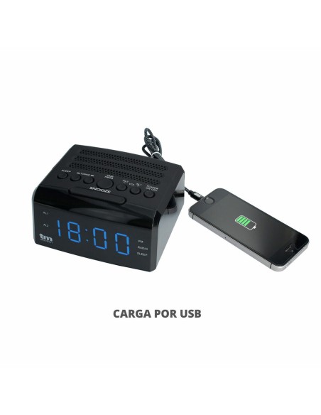 Radio-réveil LED PLL FM 0,5 W
