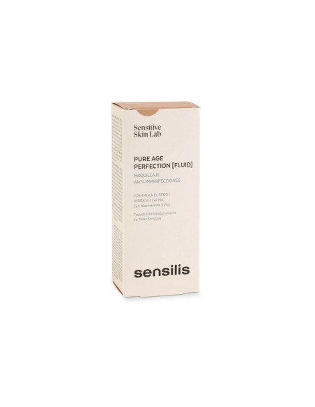 Base de Maquillage Crémeuse Sensilis Pure Age Perfection 04-pêche Anti-imperfections (30 ml)