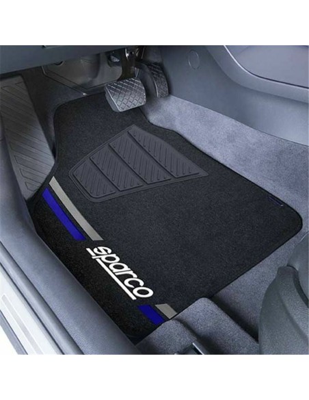 Set de tapis de voitures Sparco SPCF508BL Bleu Universel
