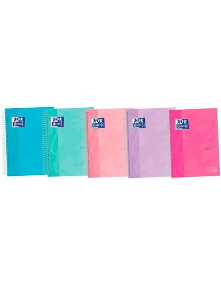 Cahier à Spirale Oxford EUROPENANBOOK 4 TOUCH Multicouleur A4 120 Volets (5 Unités)