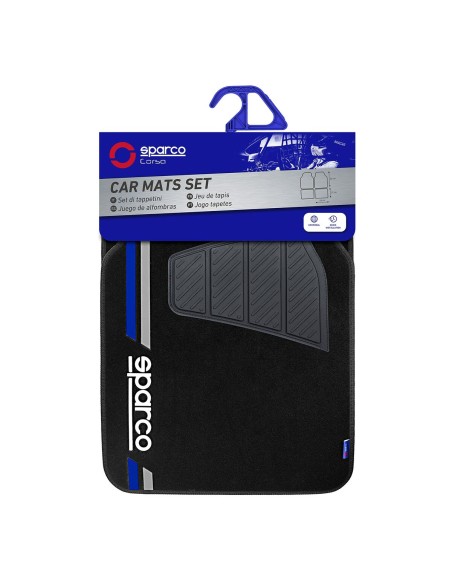 Set de tapis de voitures Sparco SPCF508BL Bleu Universel