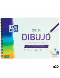 Bloc à dessin Oxford Blanc A4+ 20 Volets (20 Unités)