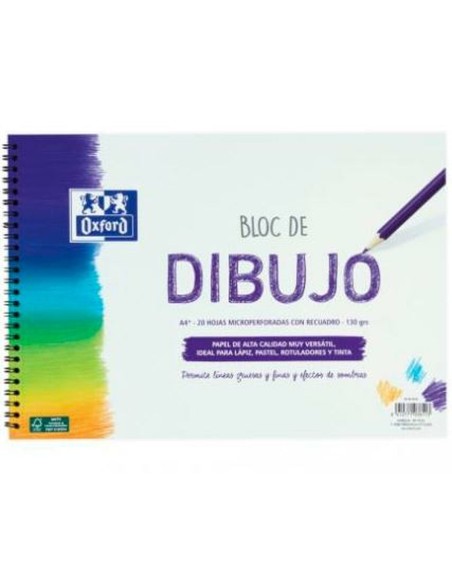 Bloc à dessin Oxford Blanc A4+ 20 Volets (20 Unités)
