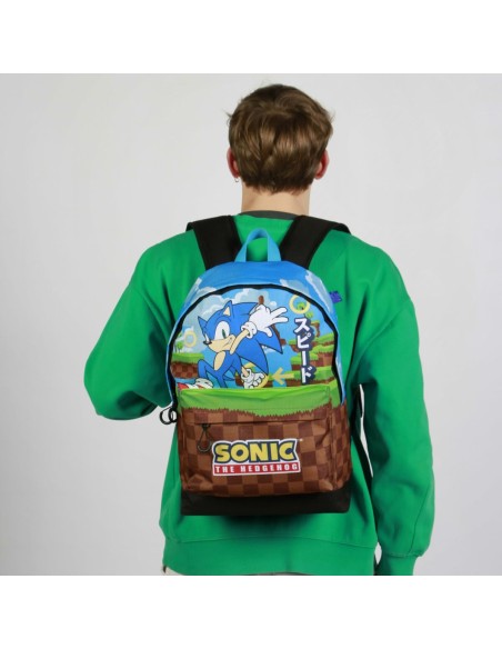 Cartable Sonic Greenhill Multicouleur 31 x 18 x 44 cm