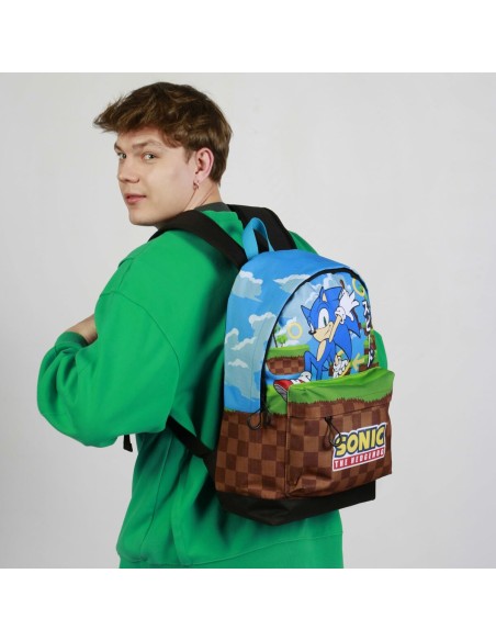 Cartable Sonic Greenhill Multicouleur 31 x 18 x 44 cm