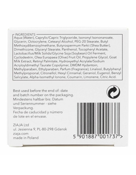 Crème de jour Ziaja Leche De Cabra 50 ml Lait de chèvre