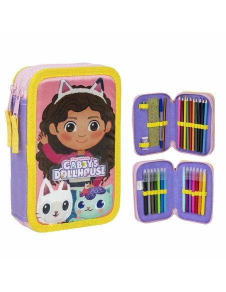 Pochette crayons Gabby's Dollhouse Lila 12,5 x 19,5 x 4,5 cm