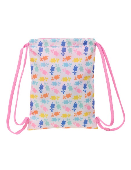 Sac à dos serré par des ficelles Peppa Pig Baby pig Multicouleur 26 x 34 x 1 cm