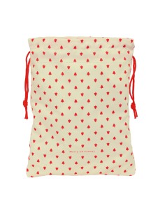 Sac à dos serré par des ficelles Safta Beige 26 x 34 x 1 cm
