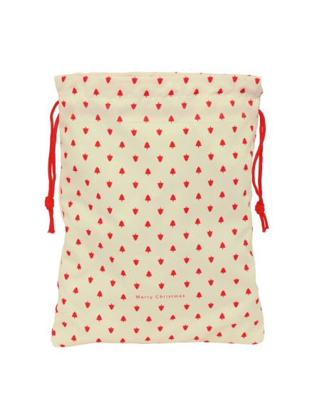 Sac à dos serré par des ficelles Safta Beige 26 x 34 x 1 cm