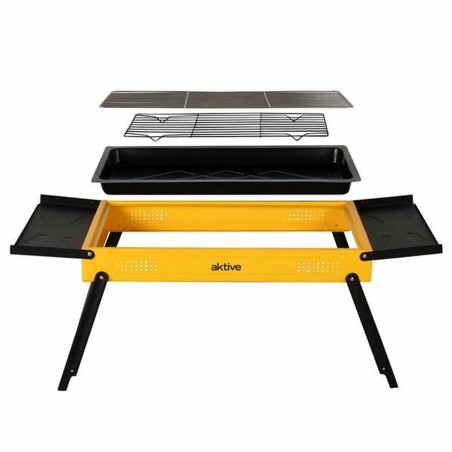 Barbecue Portable Aktive Acier 89 x 33 x 33 cm Jaune