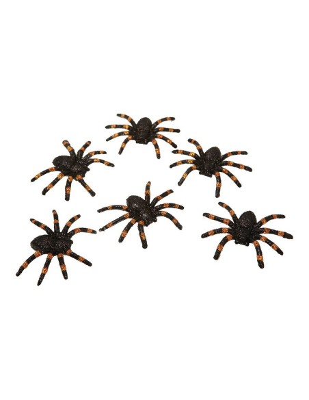 Décoration d'Halloween My Other Me Araignée Brillant (6 uds) (6 x 7 cm)