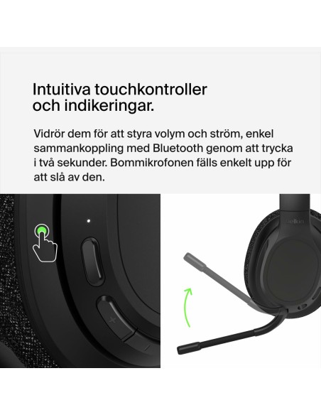 Casques Bluetooth avec Microphone Belkin AUD005BTBLK