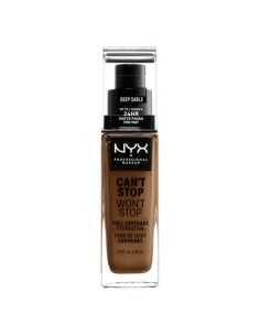 Base de Maquillage Crémeuse NYX Can't Stop Won't Stop Deep Sable (30 ml)