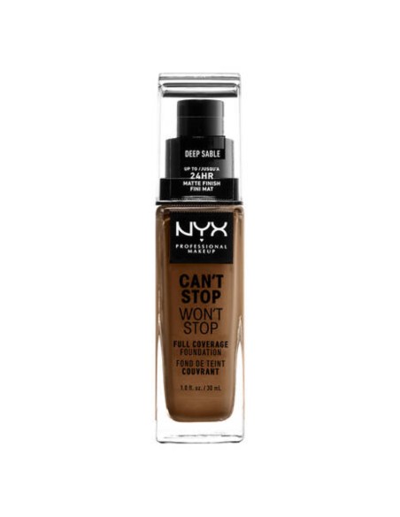 Base de Maquillage Crémeuse NYX Can't Stop Won't Stop Deep Sable (30 ml)