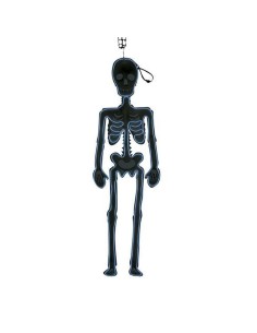 Décoration Suspendue My Other Me Squelette Lumières Halloween Neón Silhouettes (90 x 30 cm)