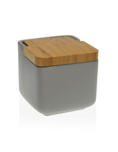 Salière avec couvercle Versa Gris Bambou Dolomite (11,7 x 11 x 11,7 cm)