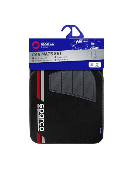 Set de tapis de voitures Sparco SPCF508RD Rouge