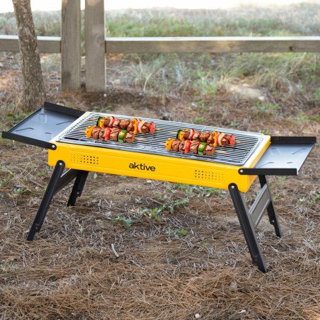 Barbecue Portable Aktive Acier 89 x 33 x 33 cm Jaune