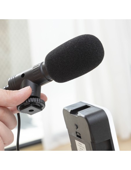 Kit Vlogging avec Lumière, Micro y Télécommande Plodni InnovaGoods 6 Pièces