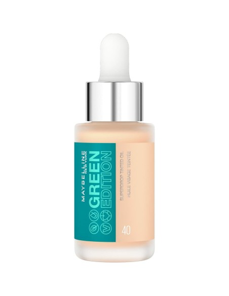 Base de maquillage liquide Maybelline Green Edition Nº 40 Huile (20 ml)
