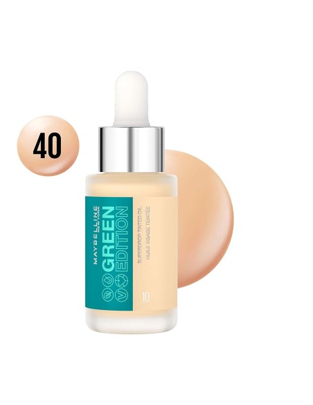 Base de maquillage liquide Maybelline Green Edition Nº 40 Huile (20 ml)