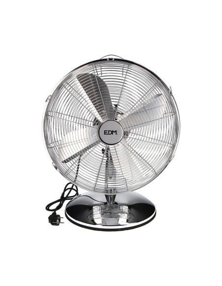 Ventilateur de Bureau EDM Argenté 60 W Ø 40 x 55 cm