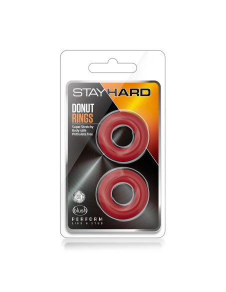 Anneau Pénis Blush Stay Hard Rouge