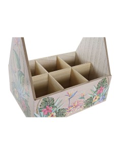 Range Bouteilles DKD Home Decor Multicouleur Bois MDF 24 x 16,5 x 25 cm (2 Unités) 2