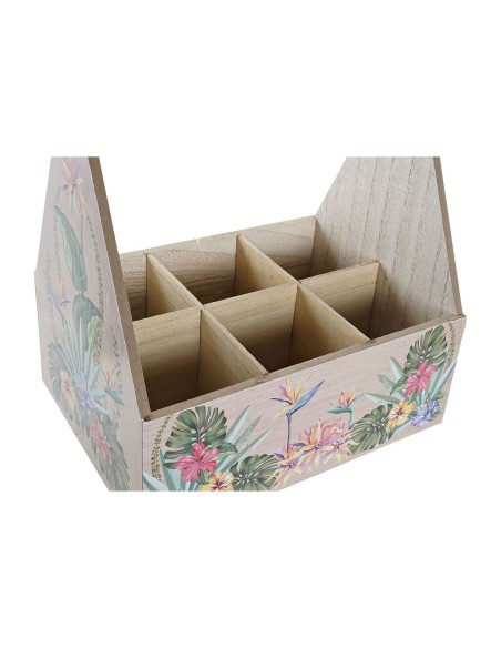 Range Bouteilles DKD Home Decor Multicouleur Bois MDF 24 x 16,5 x 25 cm (2 Unités)