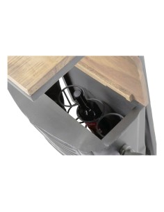 Range Bouteilles DKD Home Decor Voiture Bois d'acacia Fer Gris foncé (83 x 30 x 104 cm) 2