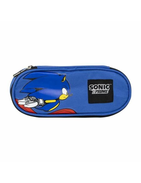 Trousse d'écolier Sonic Blue 8,5 x 5 x 22,5 cm