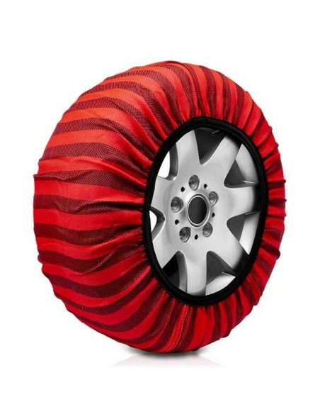 Chaînes à neige pour voiture Classic Rouge Textile Taille 58