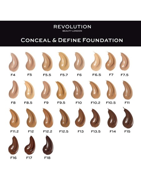 Base de maquillage liquide Revolution Make Up Conceal & Define Nº F9 (23 ml)