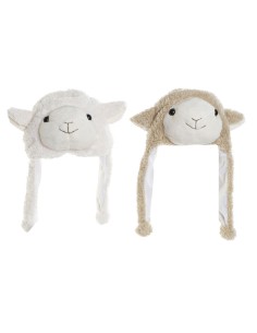 Chapeau DKD Home Decor Polyester Mouton Taille unique 2 Pièces